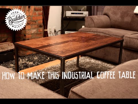 How To Make  An Industrial Furniture Wood and Metal Coffee