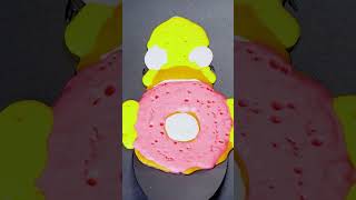 🤯 Homer Simpson Made of PANCAKE! #shorts #satisfying #pancakeart #foodart
