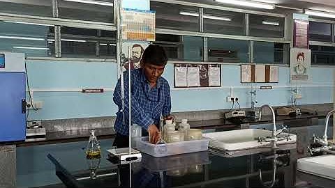 Determination of COD of waste water sample