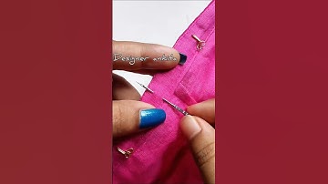 blouse hook attach easy process #hookstitching #hookattach #attach #hooks #ytshorts #designerankita