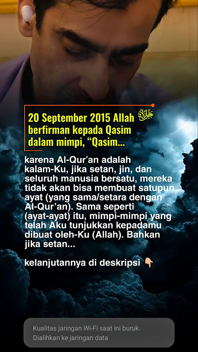 JANGAN REMEHKAN❗Kalimat Allah ini Benar ada Dalam Mimpi Muhammad Qasim