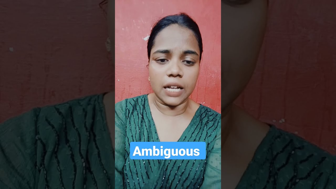 Ambiguous Meaning In Telugu YouTube Ambiguous Meaning In Telugu YouTube