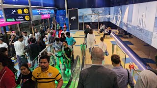 Dubai metro ride 'Red Line to Green Line': EXPO 2020 to Creek via Burjuman (01.06.'24: 4K-UHD)