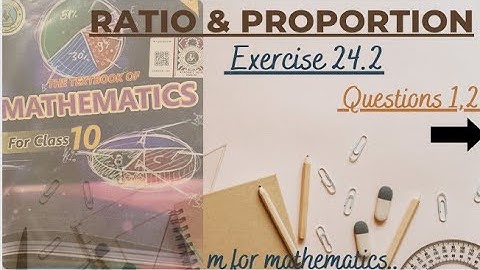 Class 10 New Maths book Exercise:24.2 question1,2 #trapezium #proprtonality #mathssindhboard#24.2