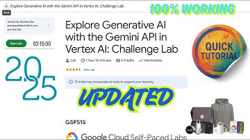 [NEW] Explore Generative AI with the Gemini API in Vertex AI Challenge Lab  || GSP515 #arcade