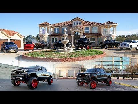 huge-house-with-huge-trucks-in-san-antonio-texas!-2020-chevy-silverado-on-24x14s-&-10-inch-lift!