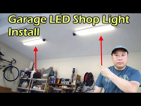 Garage LED Shop Light Fixture - Replaces Fluorescent