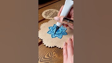 I adore this meditative process of outlining patterns and coloring🩵#mandala #art