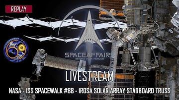 NASA - ISS Spacewalk #88 - iROSA Solar Array - Starboard Truss ISS - June 15, 2023