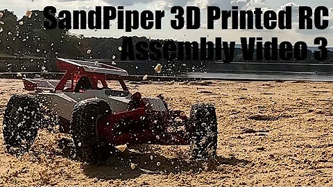 3 SandPiper 3D Printed Sand rail dune buggy assembly video by Black Crow