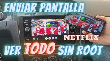 Envía la pantalla a Android Auto y VER TODO sin ROOT con cable o Sin cable USB