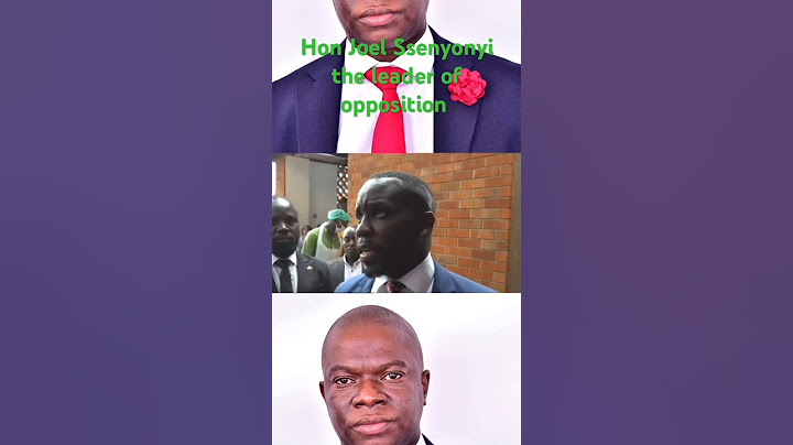 Hon Joel Ssenyonyi the leader of opposition confirmed the death of Hon Muhammad Ssegilinya #earlier