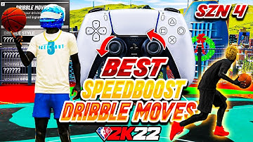 THE BEST SEASON 4 SPEED BOOST DRIBBLE MOVES IN 2K22! *NEW* SECRET ISO DRIBBLE TUTORIAL! - NBA 2K22
