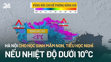 Hà Nội cho học sinh mầm non, tiểu học nghỉ học nếu nhiệt độ dưới 10°C | VTV24
