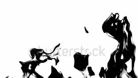 2. Stock footage |  Black and white flame matte | Motion Graphics | Animated matte | Transition