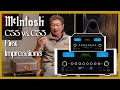 Mcintosh c55 vs c53 solid state preamp first impressions