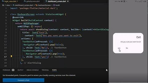 WillPopScope Widget | Flutter | Dart