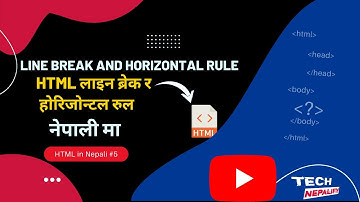 HTML Horizontal Rule and Line Break // Learn HTML in Nepali // br  र hr को प्रयोग #5