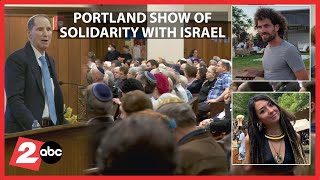 Portlanders, city and congressional leaders gather to show solidarity with Israel