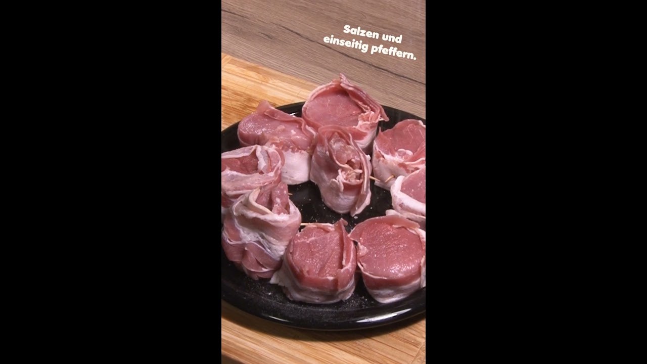 Schweinefilets im Speckmantel - YouTube