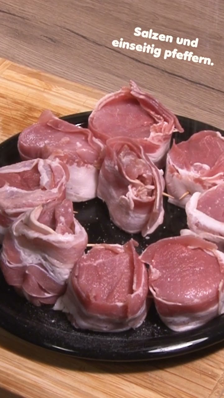 Schweinefilets im Speckmantel - YouTube