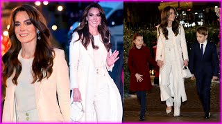 Princess Catherine STUNNING a Vision in Head To Toe White at Her Annual Christmas Concert