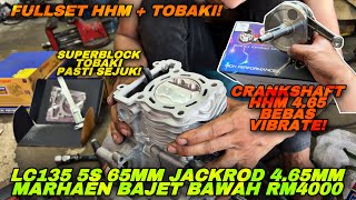 Lc135 5S 65Mm 4.65Mm Hhm Tobaki Hhm Banyak Keluar Brg Baru Crankshaft Padu Hhm