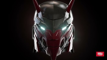 Scifi Helmet Reveal 3D Animation