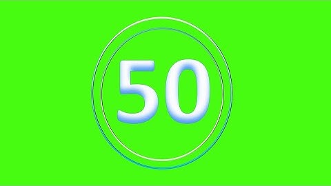 CountDown 50s - (Greenscreen, Sound Effect, No Copy Right