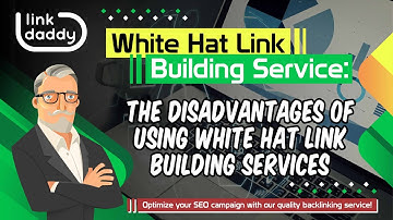 White Hat Link Building Service - The Disadvantages of Using White Hat Link Building Services