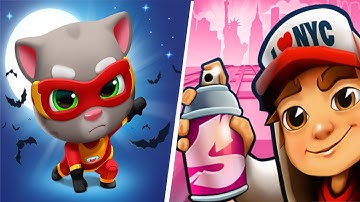 Subway Surfers VS Talking Tom Hero Dash - Gameplay Walkthrough - All Levels IOS,  (Ep-32)