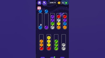 Ball Sort Master Game Level - 42 | Puzzle Games #entertainment #puzzle #games