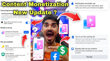 Content Monetization New Update 😍 Facebook New Update 🤑 Content Monetization Setup 🤔 Facebook Update