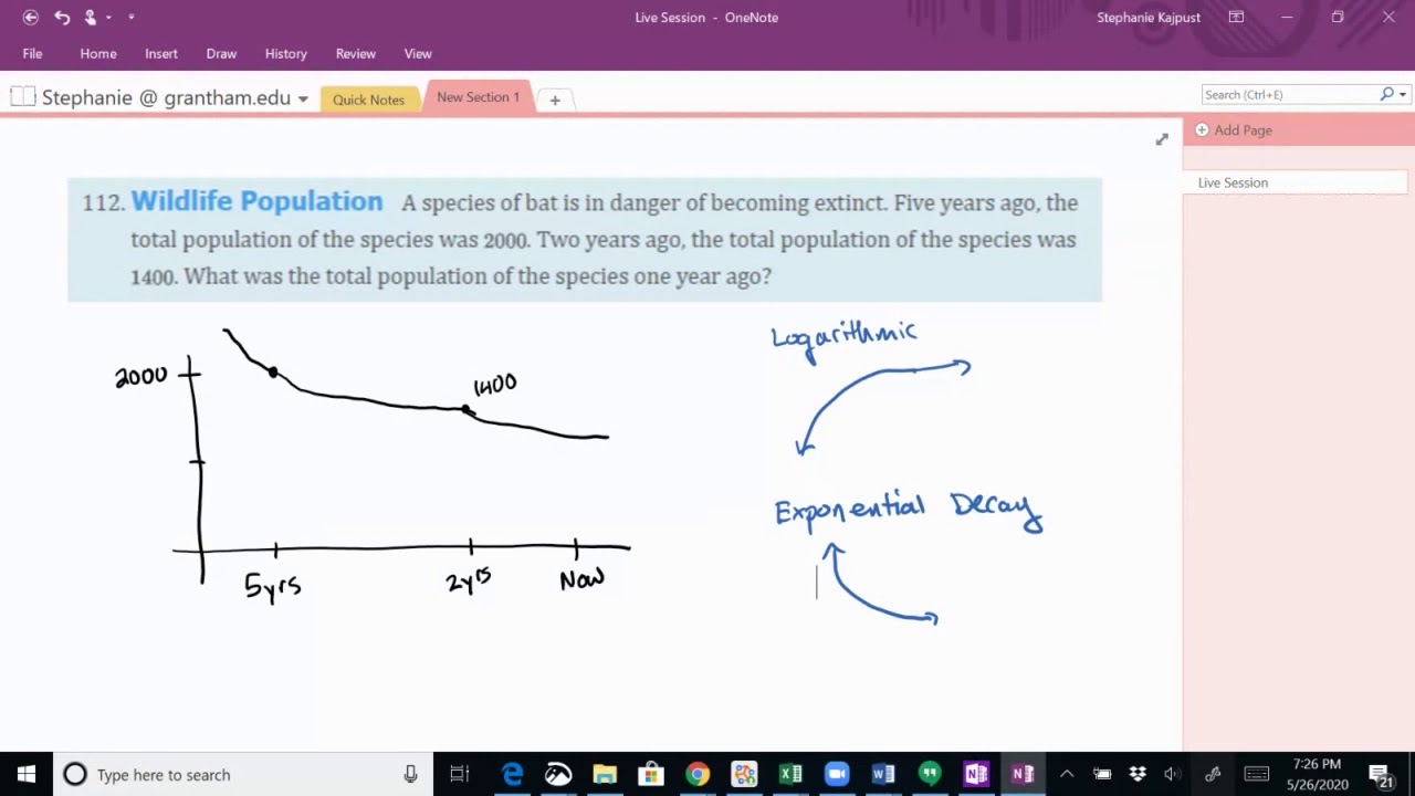 MA105 Exponential And Logarithmic Word Problems YouTube MA105 Exponential And Logarithmic Word Problems YouTube