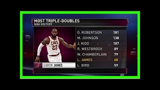 Gametime lebron passes larry bird on triple double list nba com