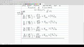 Higher Order Partial Derivatives, Examples, Clairauts Mixed Derivative Theorem