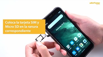 Cómo instalar una tarjeta SIM y una MicroSD en Ulefone Armor X