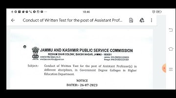 JKPSC Assistant professor Recruitment 2023 | Written Test Date Out Finally 🤞 Boost up Ur Prepration