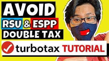 TurboTax: DO THIS to avoid DOUBLE TAX on RSU & ESPP | How to file RSU & ESPP taxes on TurboTax