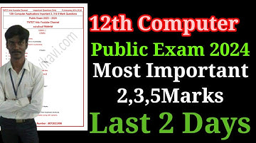 12th Computer Application Important Questions 2024 | Important 2,3,5 Marks