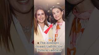 The Moment Queen Letizia Met Future Leaders  You Wont Expect This 