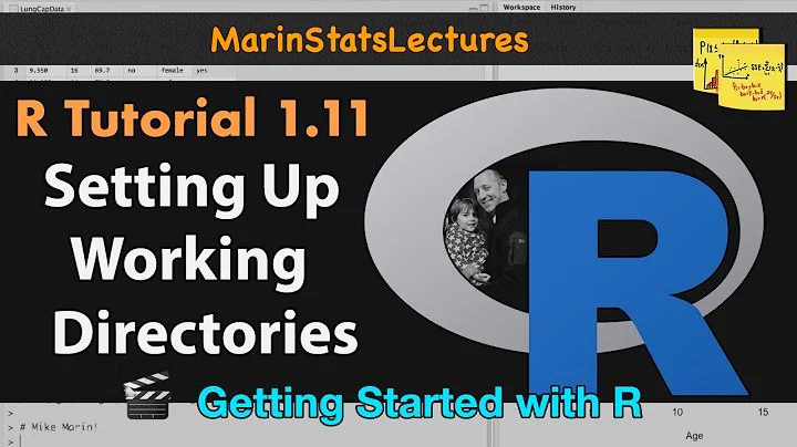 Setting Up Working Directory in R  | R Tutorial 1.11 | MarinStatsLectures