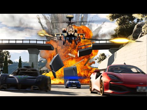 HOT PURSUIT 3: APACHE STRIKE - Marvelous Beamng Chase Movie