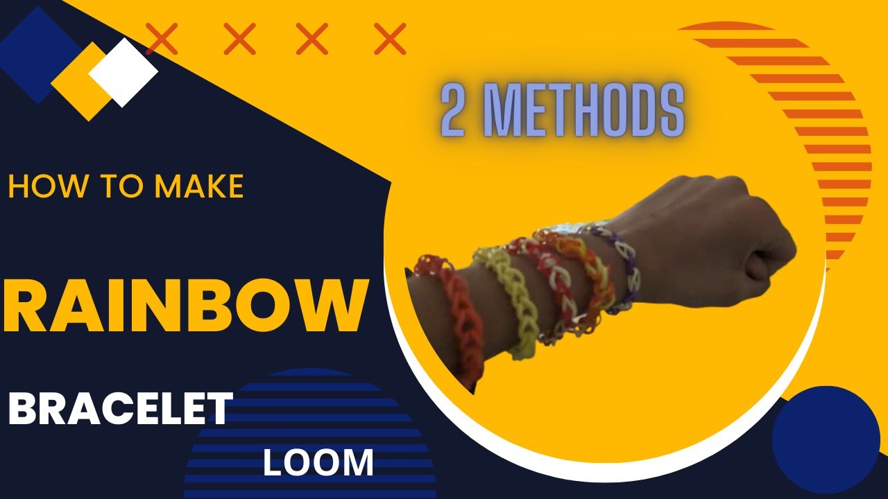 How to make bracelets with rubber bands very easy, beautiful 2