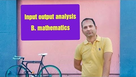 Input output analysis in nepali