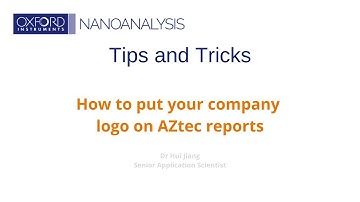 Tips & Tricks: How to put your company logo on Aztec Reports