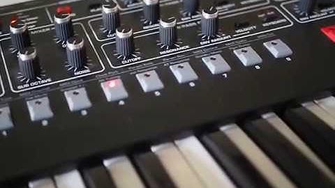 Testing tuning on Prophet-6 VCO analog synth demo. Same for OB-6. DSI Dave Smith Sequential.