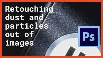 Retouching dust and particles out of images