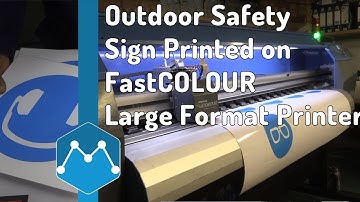 Ink2Stiches Prints Outdoor Safety Sign Using AM.CO.ZA FastCOLOUR Large Format Printer