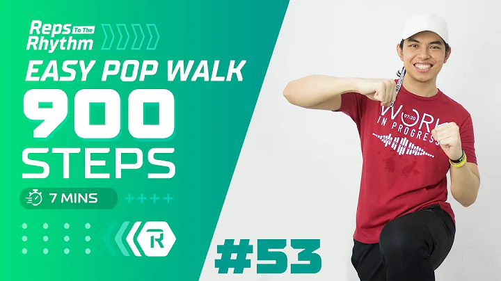 EASY POP WALK 900 STEPS  7 Min Walking Workout #53...